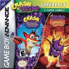 Nintendo Game Boy Advance (GBA) Crash & Spyro Super Pack Orange & Purple [In Box/Case Complete]